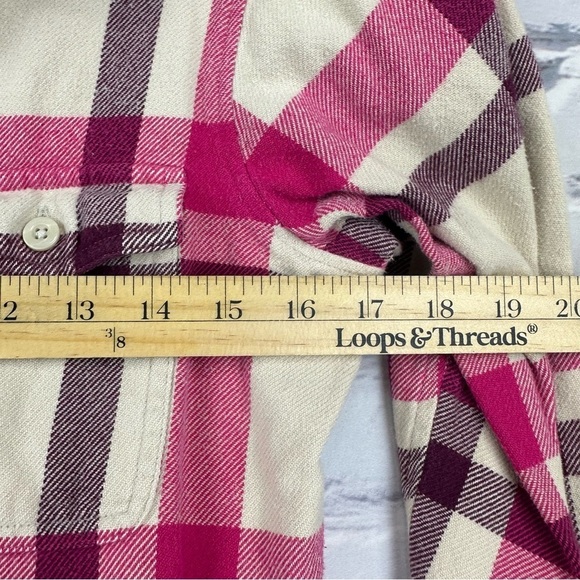 Patagonia Pink Plaid Floyd Flannel Button
Front Womens 10 Organic Cotton Camping - Picture 9 of 10